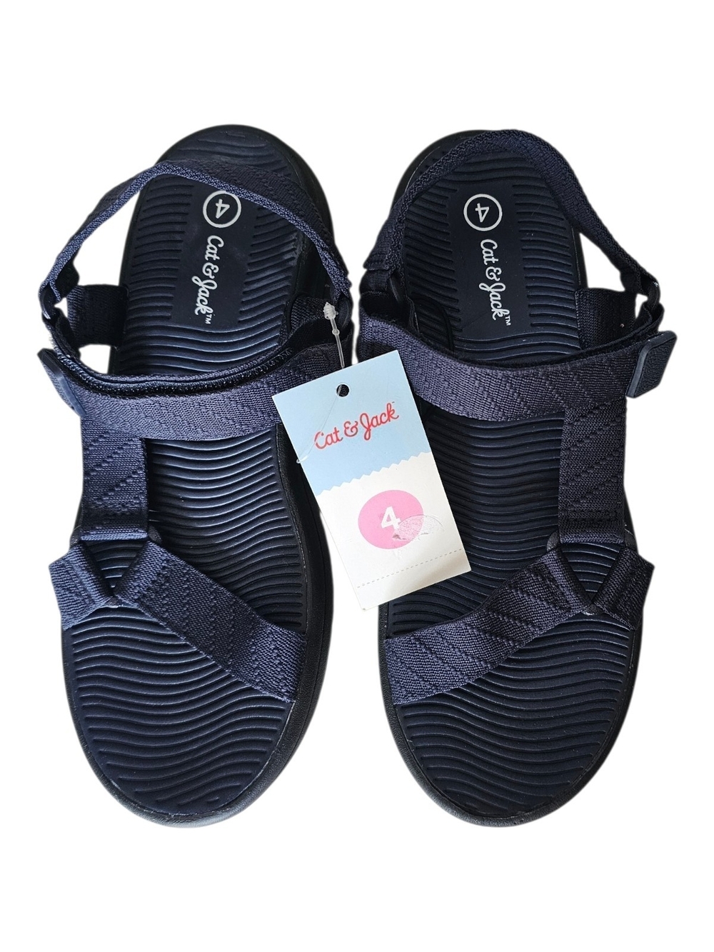 Cat & Jack Navy Sport Sandals - Size 4